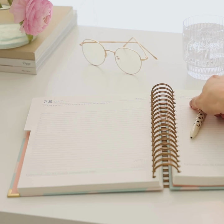Agenda Diaria 2026 - Mint - Grande