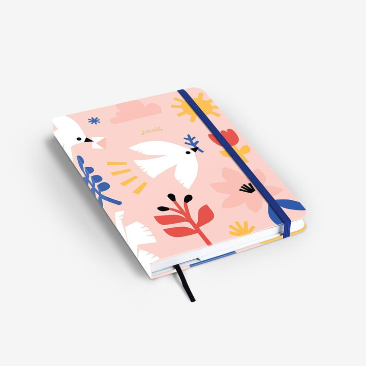 Delivery Doves Dot Grid Notebook