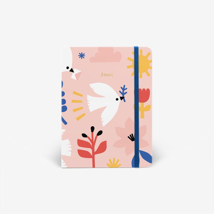 Delivery Doves Dot Grid Notebook