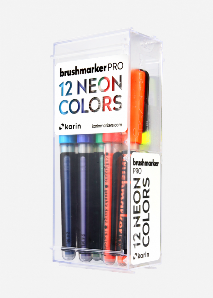 Karin Brushmarker PRO - Set 12 Neón