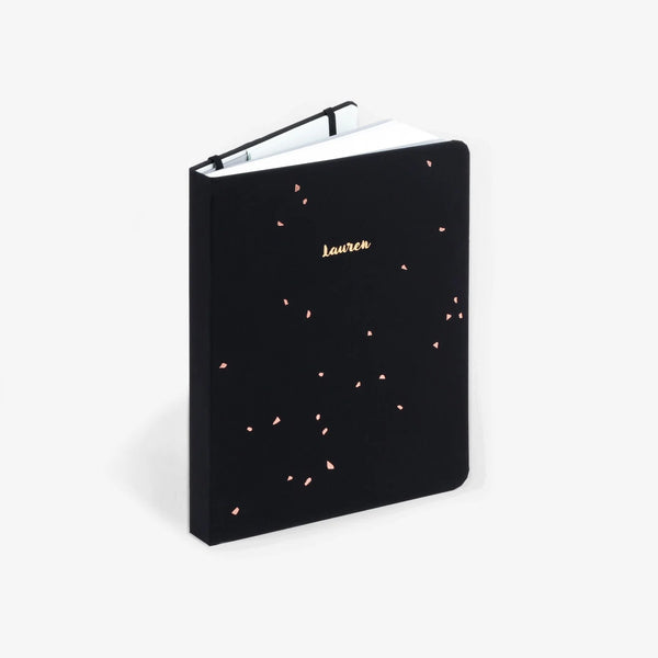 Dot Grid Notebook -   Black Speckle