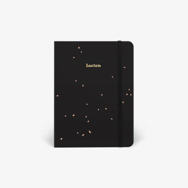 Dot Grid Notebook -   Black Speckle