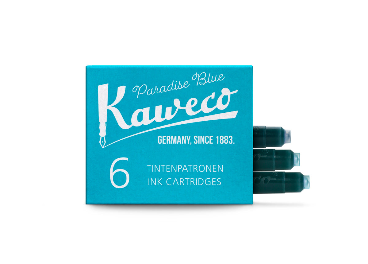 Cartuchos de tinta Kaweco - Paradise Blue - 6 pack