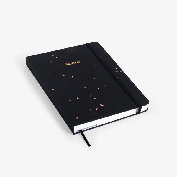 Dot Grid Notebook -   Black Speckle