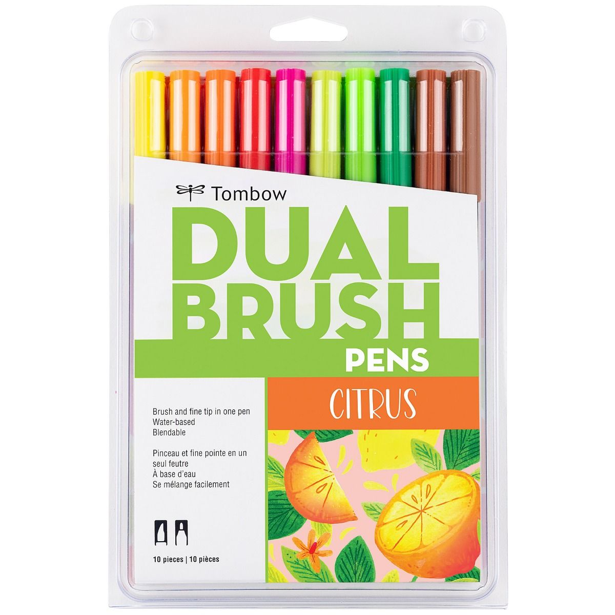 Set 10 Dual Brush - Citrus