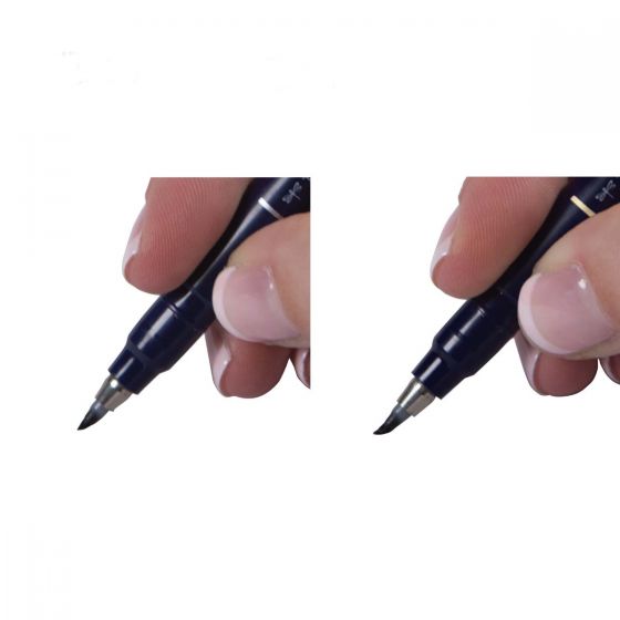 Tombow Fudenosuke 2 pack - Hard & Soft